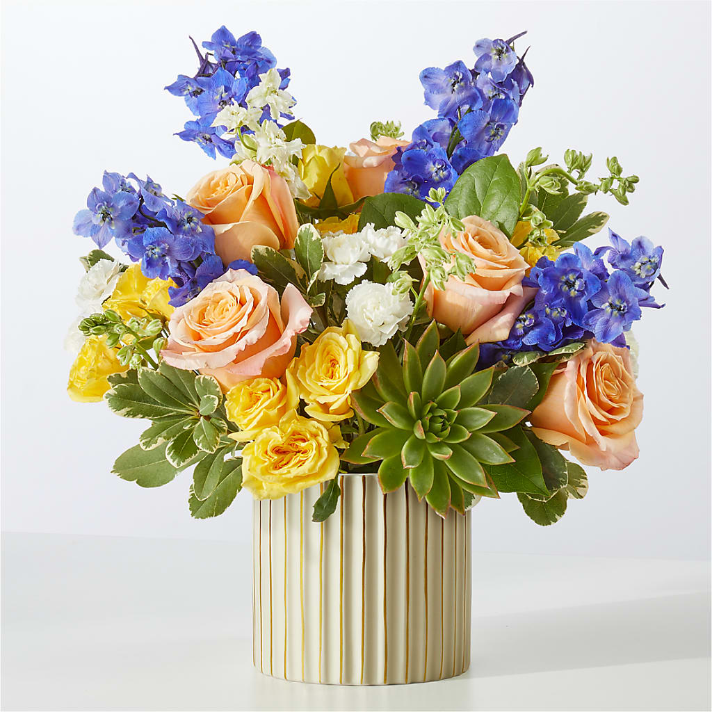 Cobalt Reverie Bouquet – Flowerama #186, Oklahoma City OK