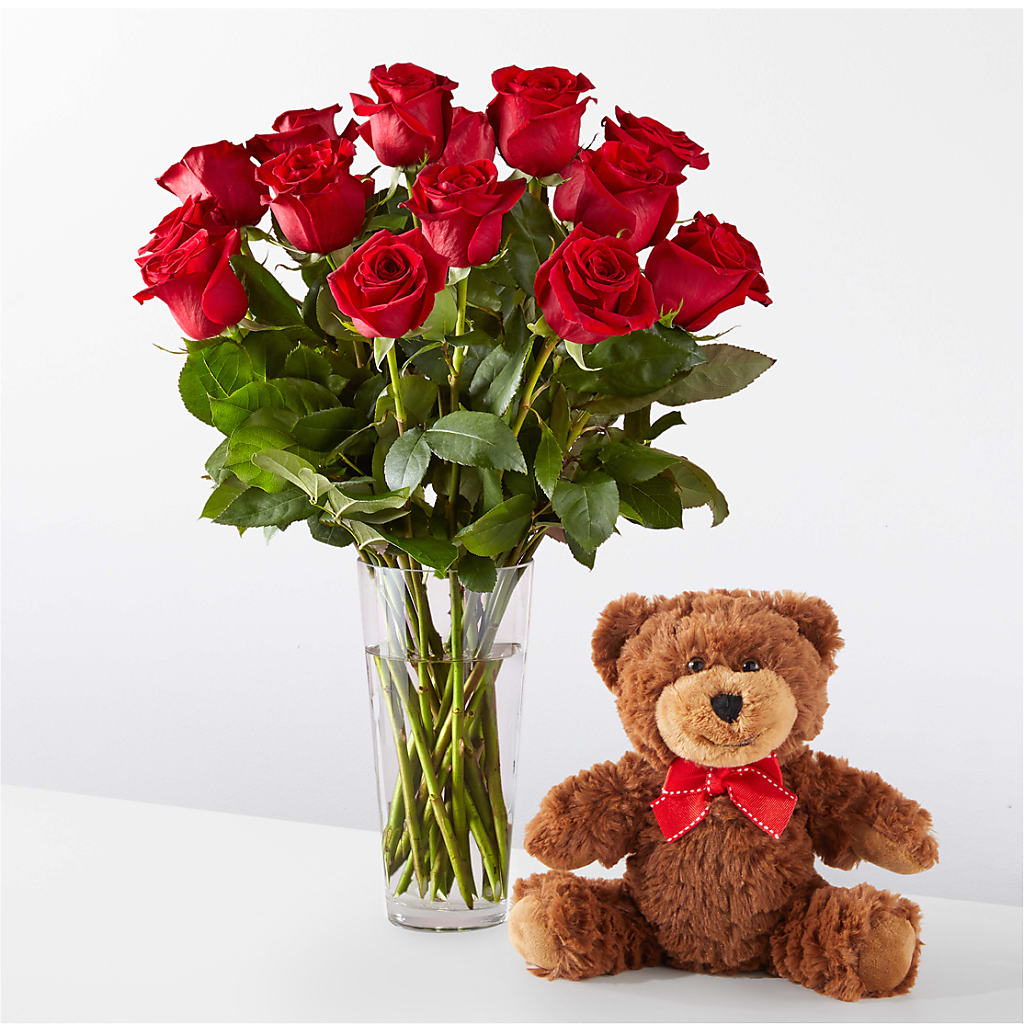 Romantic Long Stem Red Rose Bouquet Bundles – Flowerama #186, Oklahoma City OK