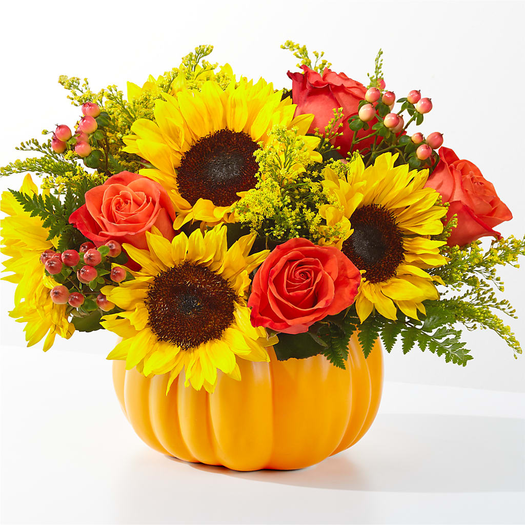 Pick of the Patch Pumpkin Bouquet – Flowerama #186, Oklahoma City OK
