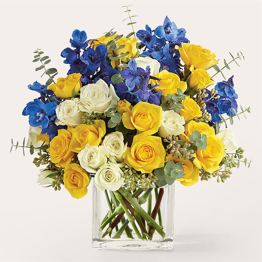 Sparkling Citrine Bouquet – Flowerama #186, Oklahoma City OK
