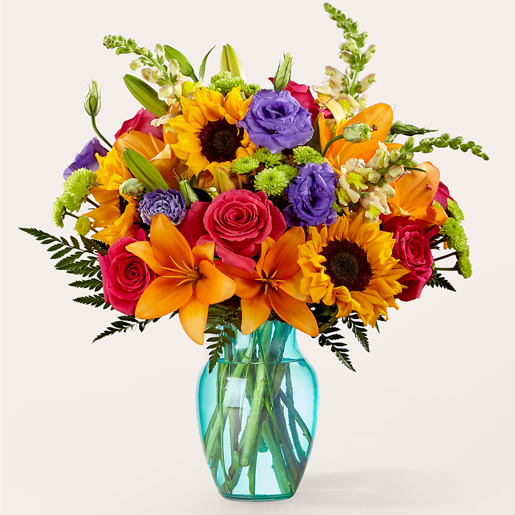 Double Rainbow Bouquet – Flowerama #186, Oklahoma City OK