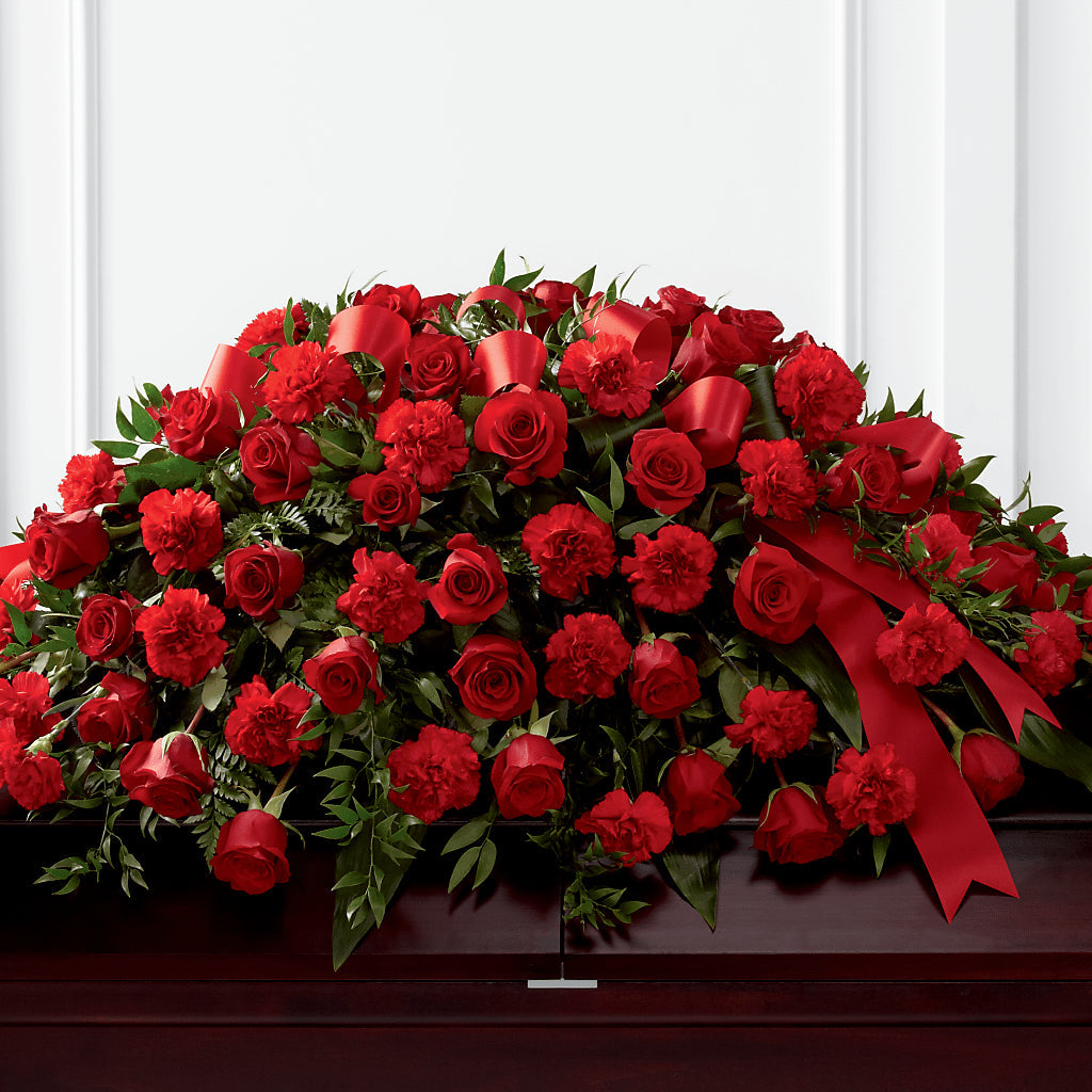 Tribute of Life Casket Spray – Flowerama #186, Oklahoma City OK