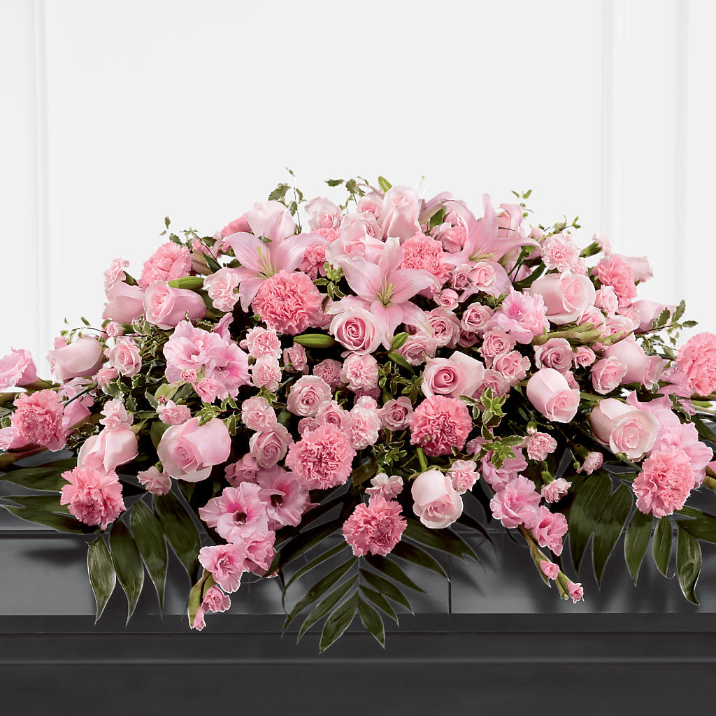 Garden of Comfort Casket Spray (Standard) – Flowerama #186, Oklahoma City OK