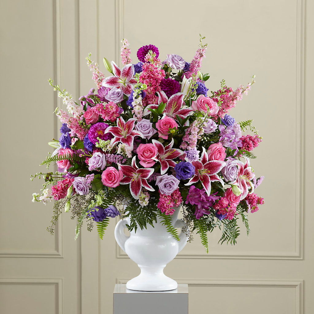 Peaceful Tribute Arrangement – Flowerama #186, Oklahoma City OK