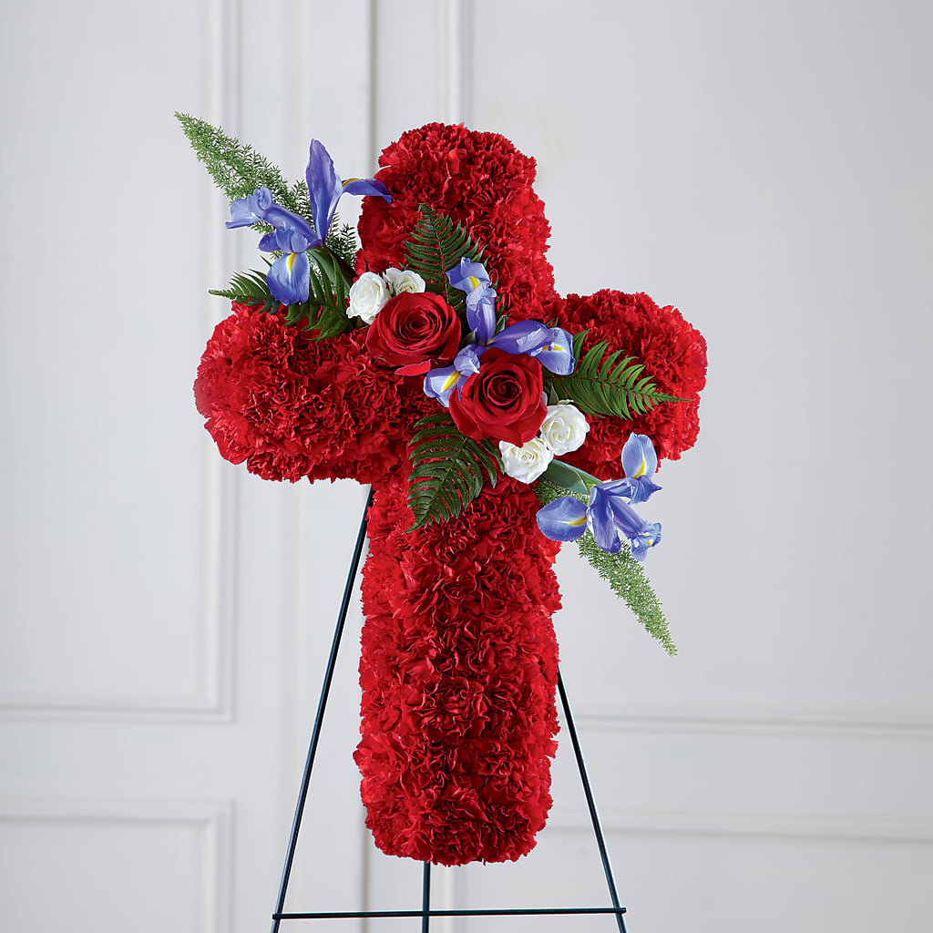 Faithful Hero Floral Cross – Flowerama #186, Oklahoma City OK