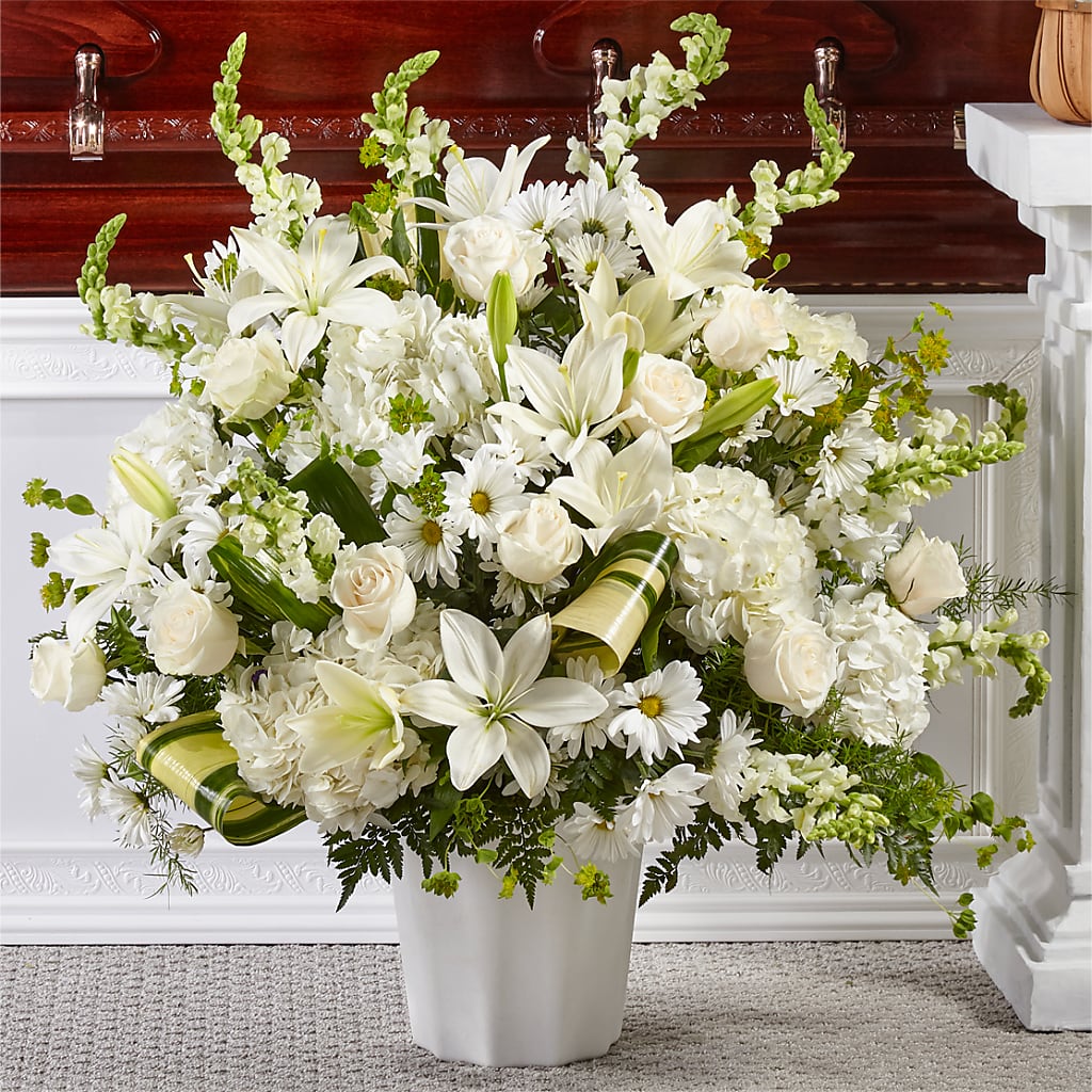 Thoughts of Tranquility Floor Basket – Flowerama #186, Oklahoma City OK