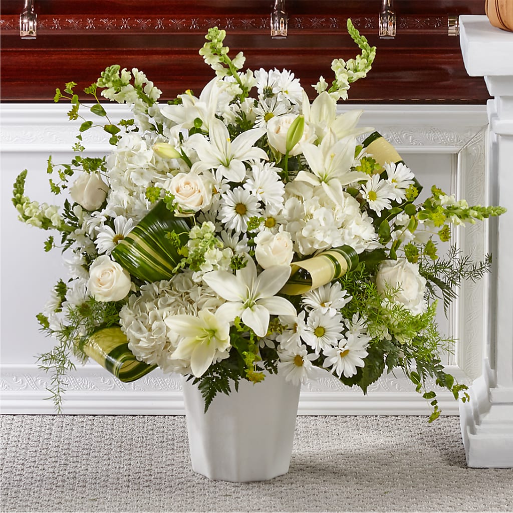 Thoughts of Tranquility Floor Basket – Flowerama #186, Oklahoma City OK