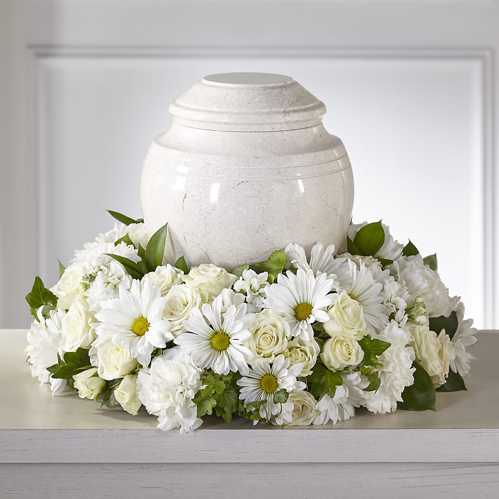 Ivory Gardens Cremation Adornment – Flowerama #186, Oklahoma City OK