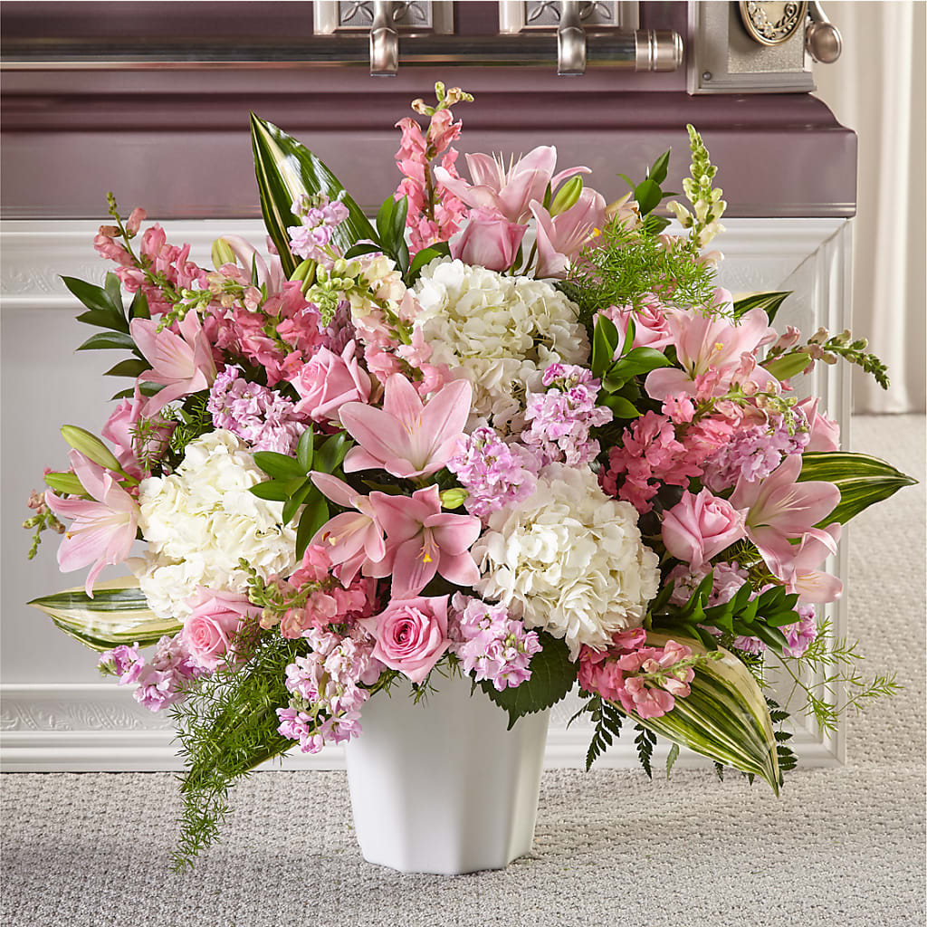 Simply Serene Floor Basket – Flowerama #186, Oklahoma City OK