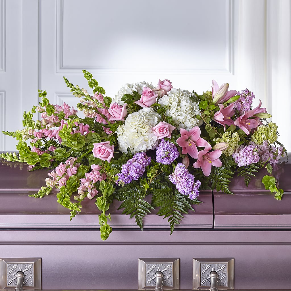 Life's Gratitude Casket Spray – Flowerama #186, Oklahoma City OK