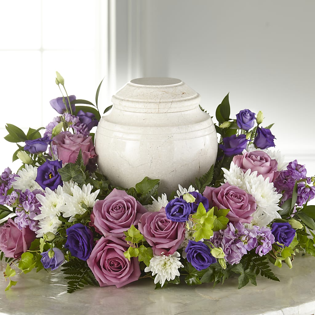 Blooming Sympathy Cremation Adornment – Flowerama #186, Oklahoma City OK
