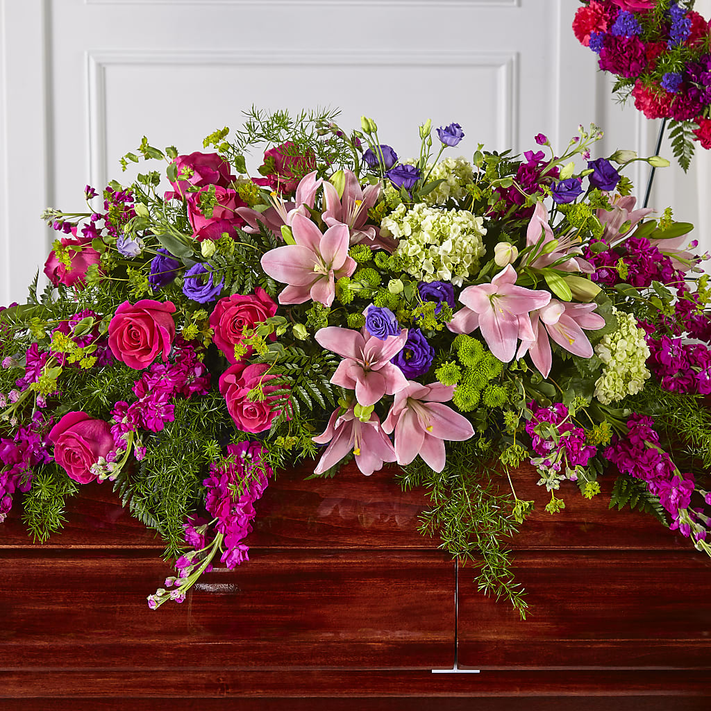 Radiant Tribute Casket Spray – Flowerama #186, Oklahoma City OK
