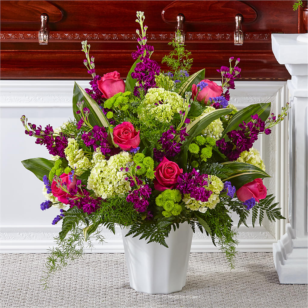Beautiful Horizons Floor Basket – Flowerama #186, Oklahoma City OK