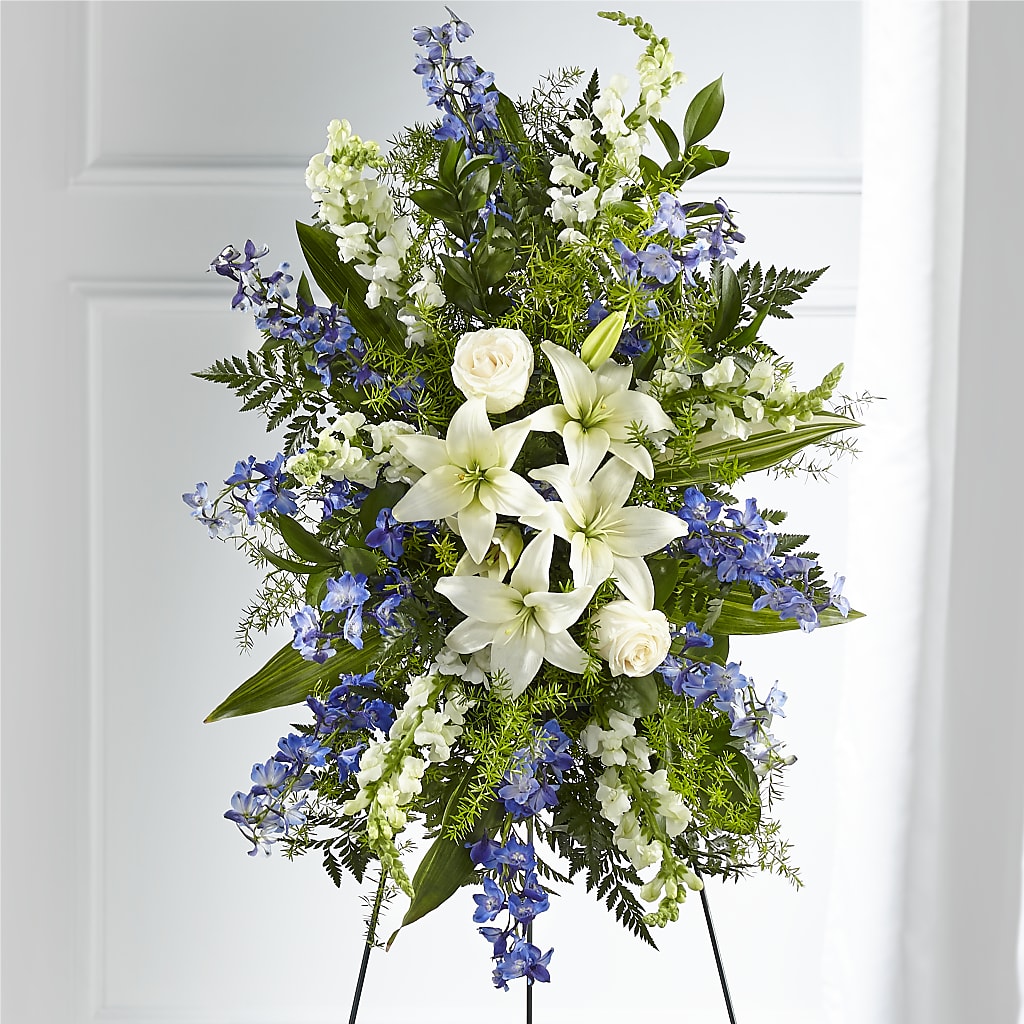 Faithful Friend Standing Spray – Flowerama #186, Oklahoma City OK