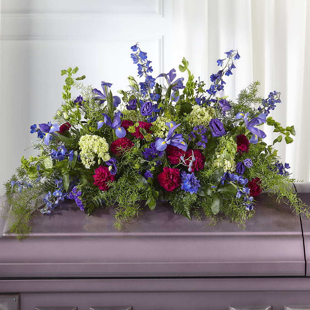 Always Treasured Casket Spray – Flowerama #186, Oklahoma City OK