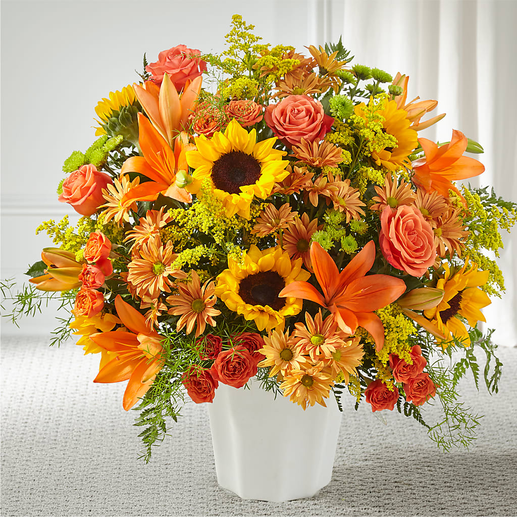 Harvest Thoughts Floor Basket – Flowerama #186, Oklahoma City OK