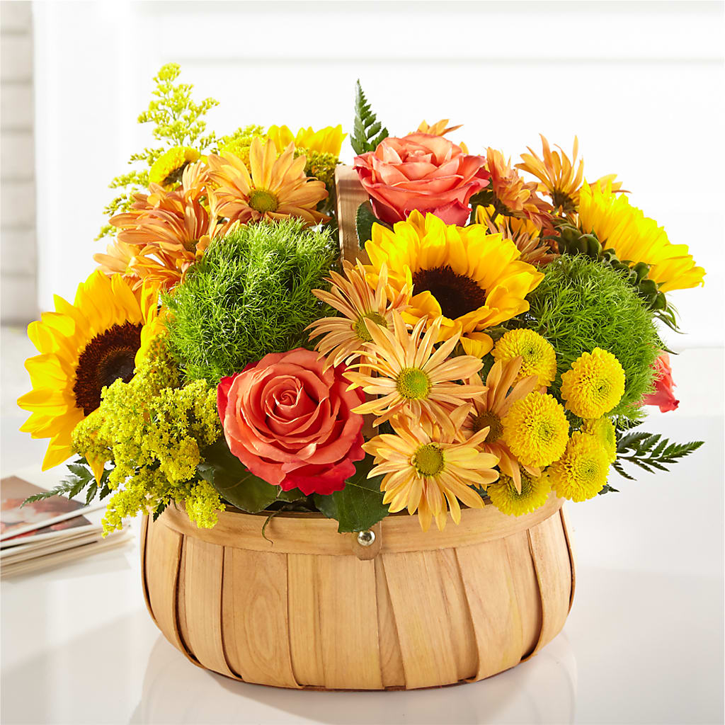 Harvest Sunflower Basket – Flowerama #186, Oklahoma City OK