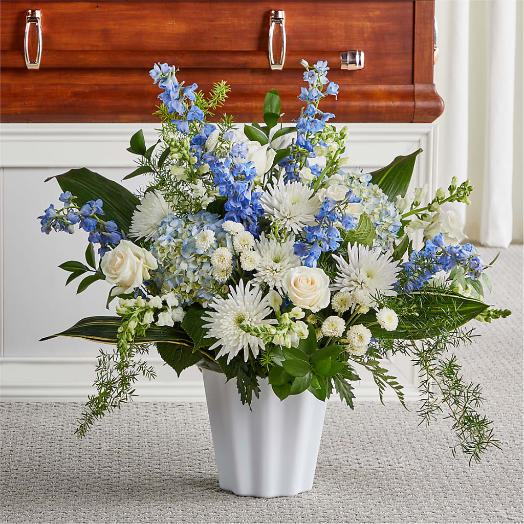 Everlasting Memories Floor Basket – Flowerama #186, Oklahoma City OK