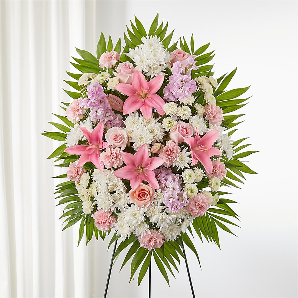 Offering Solace Standing Spray – Flowerama #186, Oklahoma City OK
