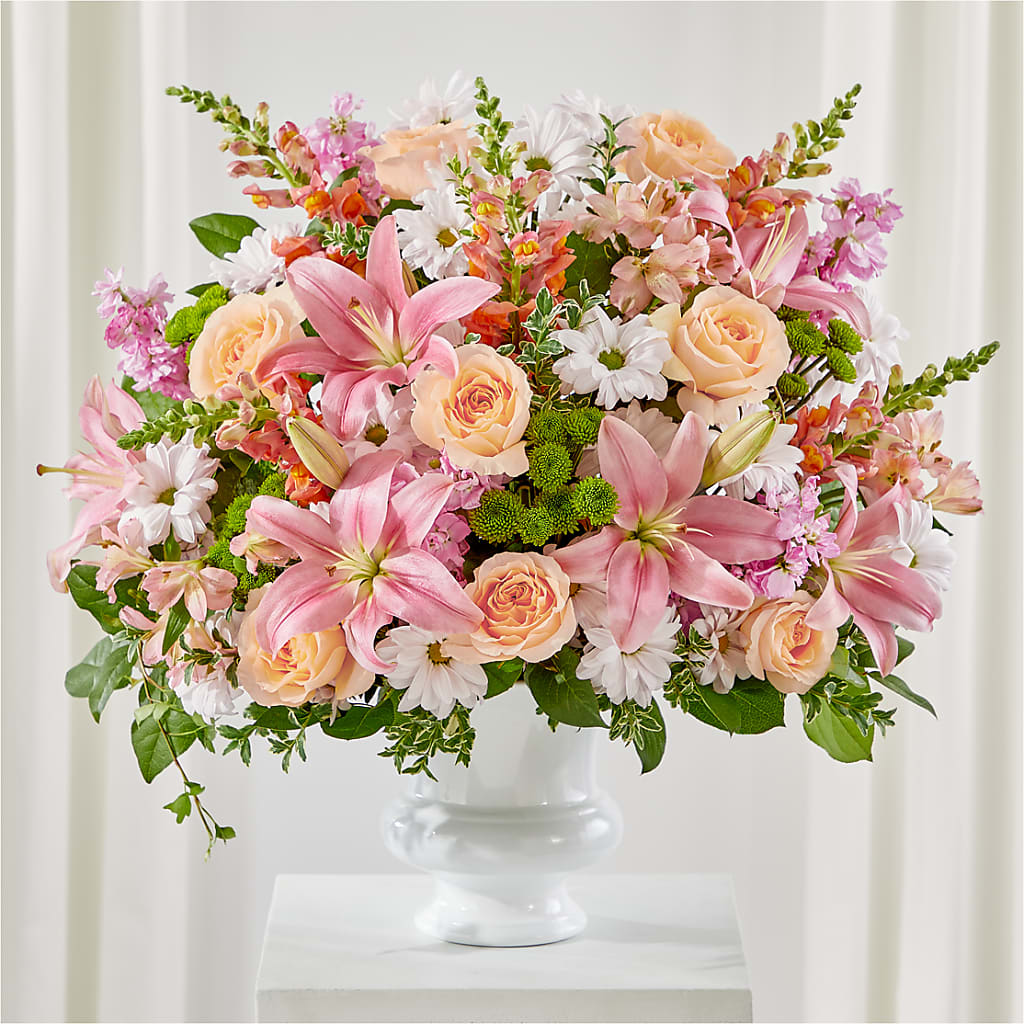 Heartfelt Gesture Urn Arrangement – Flowerama #186, Oklahoma City OK