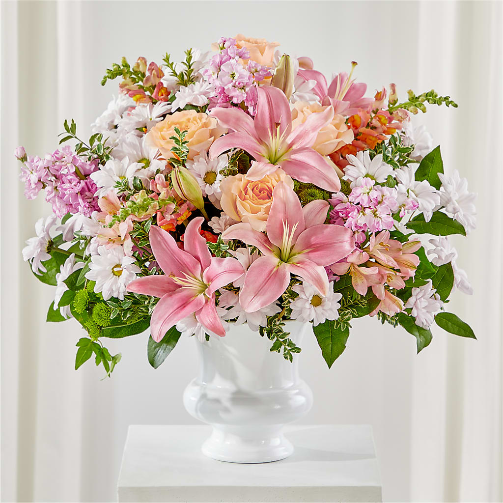 Heartfelt Gesture Urn Arrangement – Flowerama #186, Oklahoma City OK