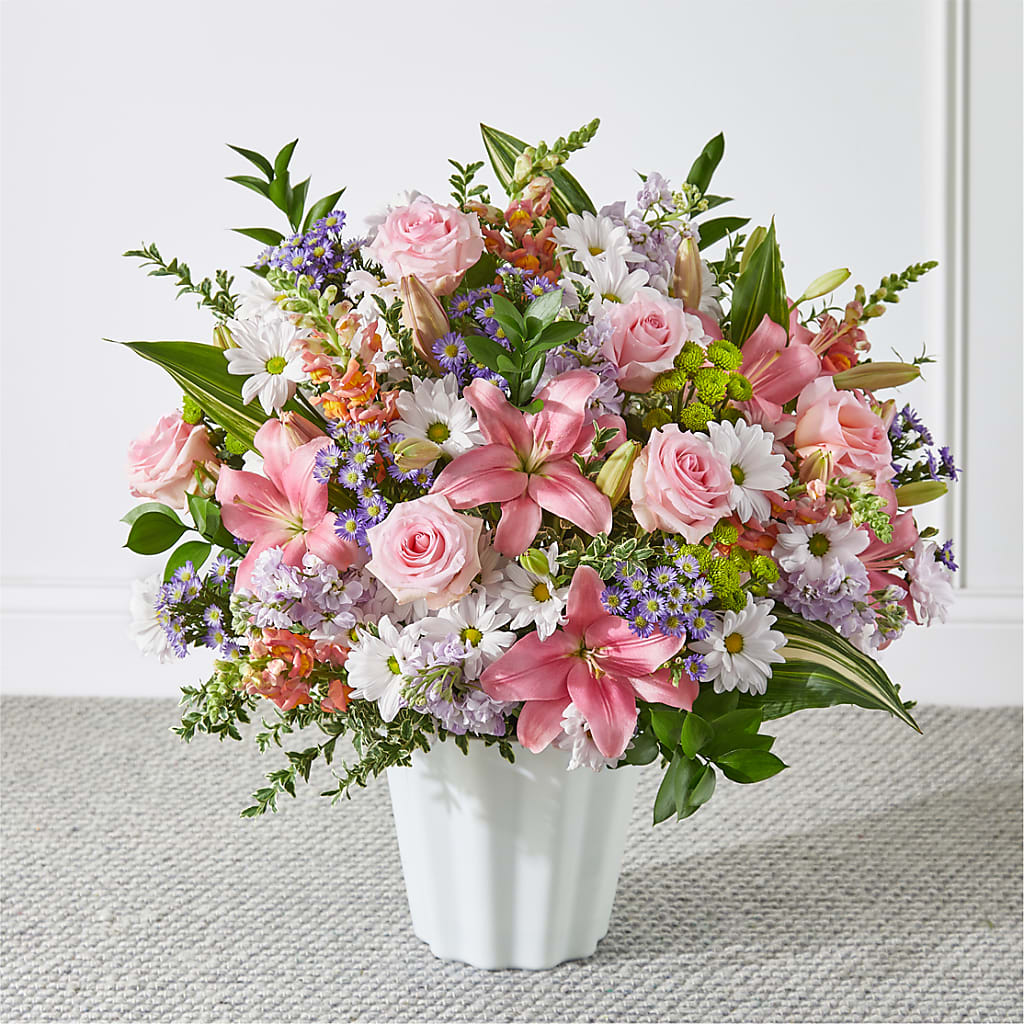 Abundant Compassion Floor Basket – Flowerama #186, Oklahoma City OK