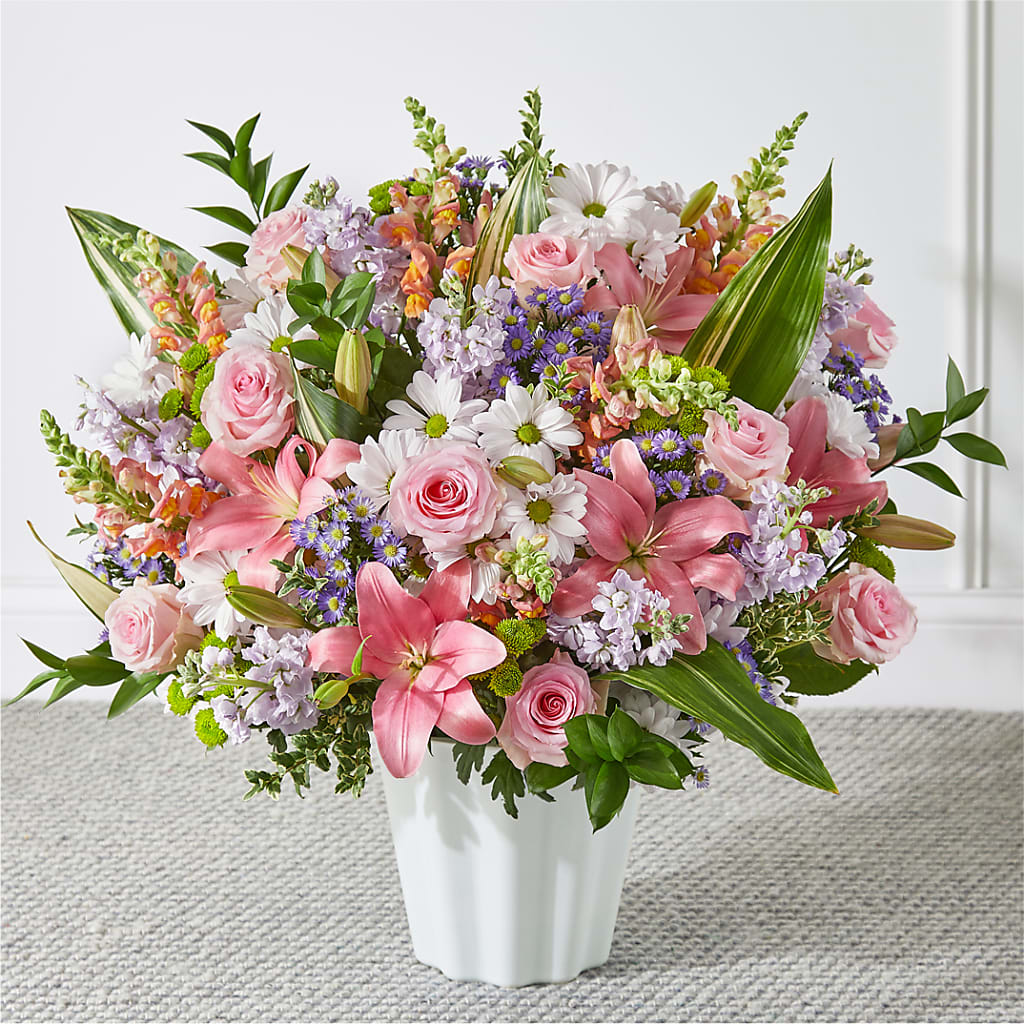 Abundant Compassion Floor Basket – Flowerama #186, Oklahoma City OK