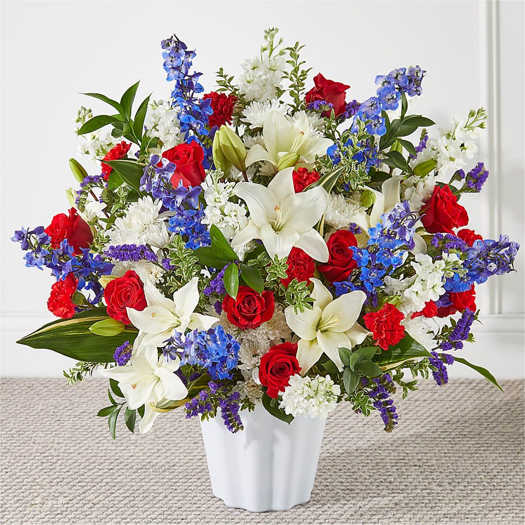 Consoled Floor Basket – Flowerama #186, Oklahoma City OK