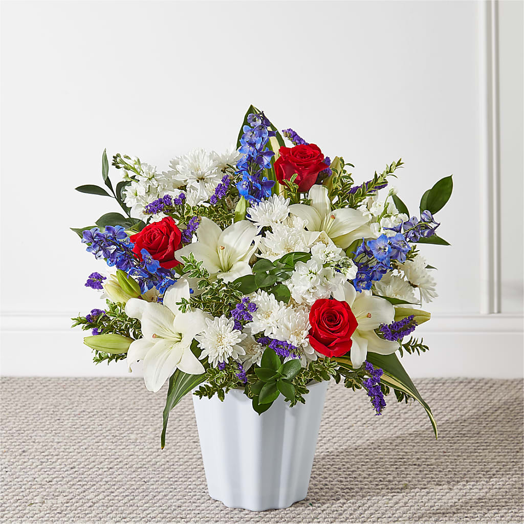 Consoled Floor Basket – Flowerama #186, Oklahoma City OK