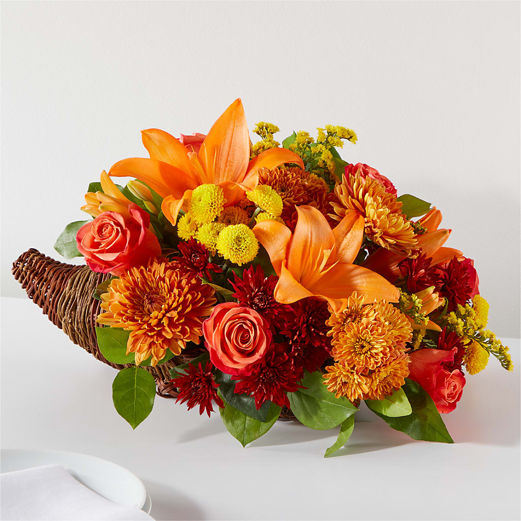 Bouquet of Blessings Cornucopia – Flowerama #186, Oklahoma City OK