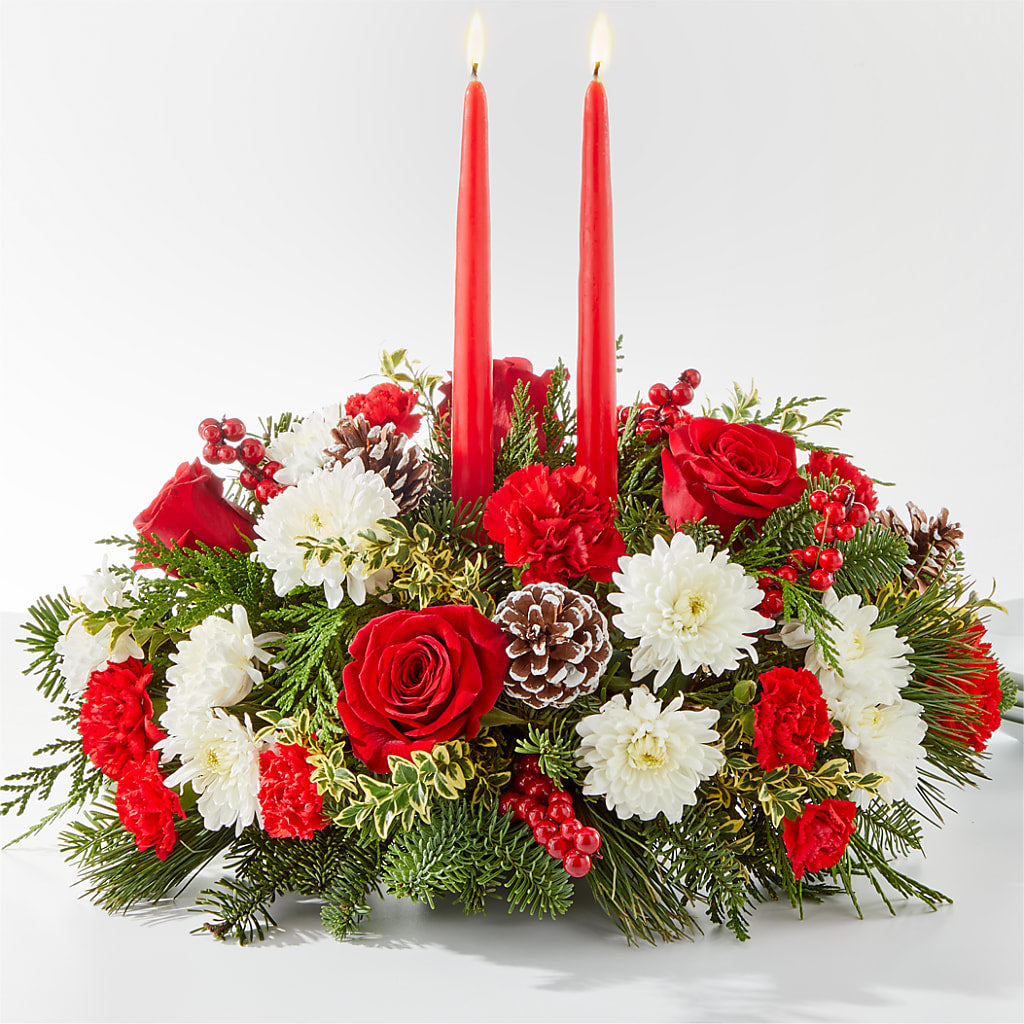 Holiday Soiree Centerpiece – Flowerama #186, Oklahoma City OK