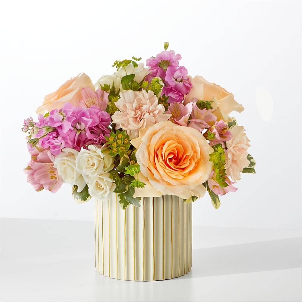 Paradise Bouquet with Ivory Vase – Flowerama #186, Oklahoma City OK