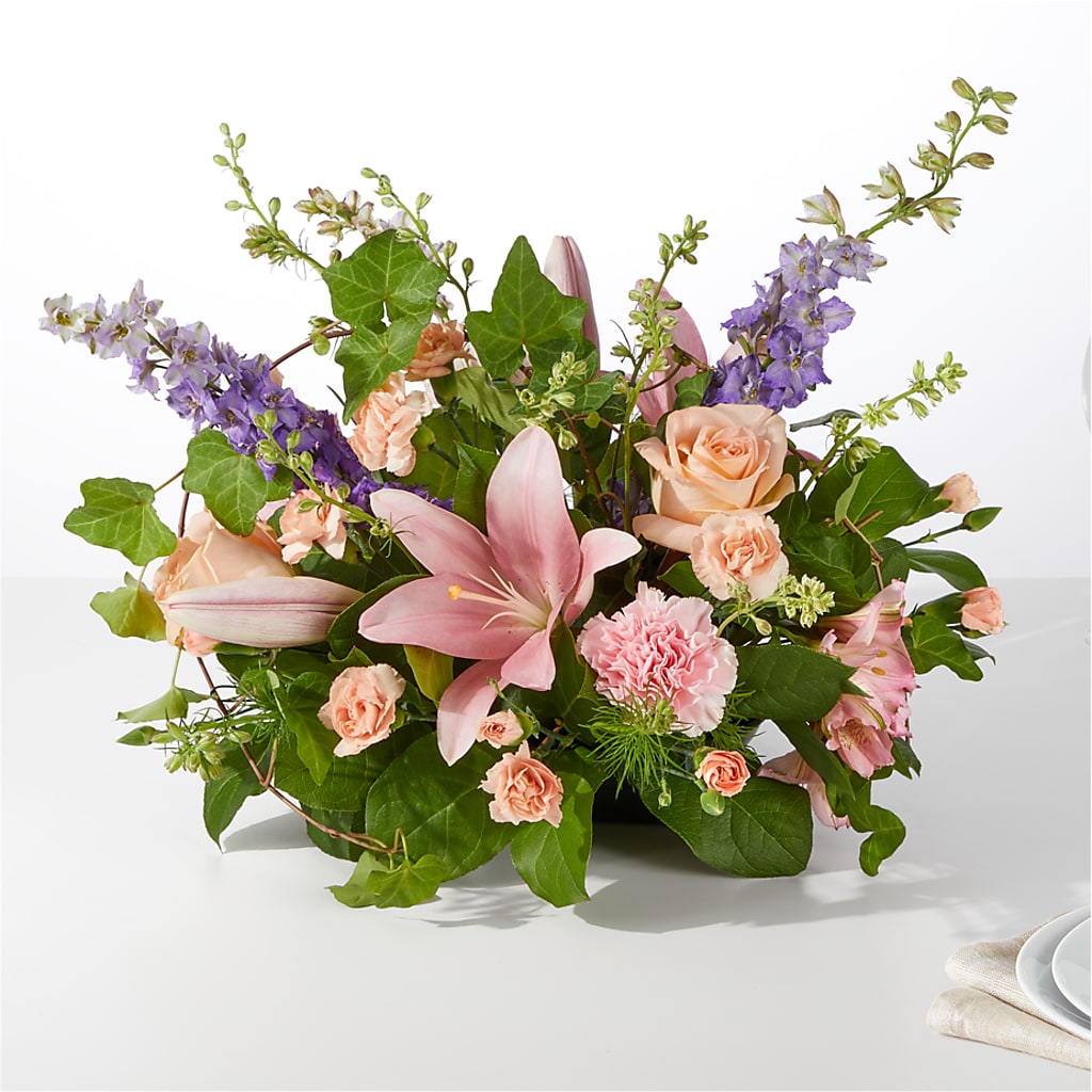Blossom Time Centerpiece – Flowerama #186, Oklahoma City OK