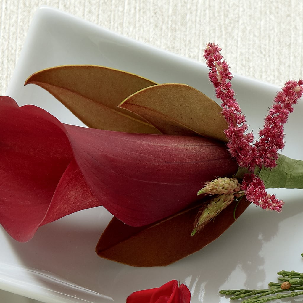 Red Calla Boutonniere – Flowerama #186, Oklahoma City OK