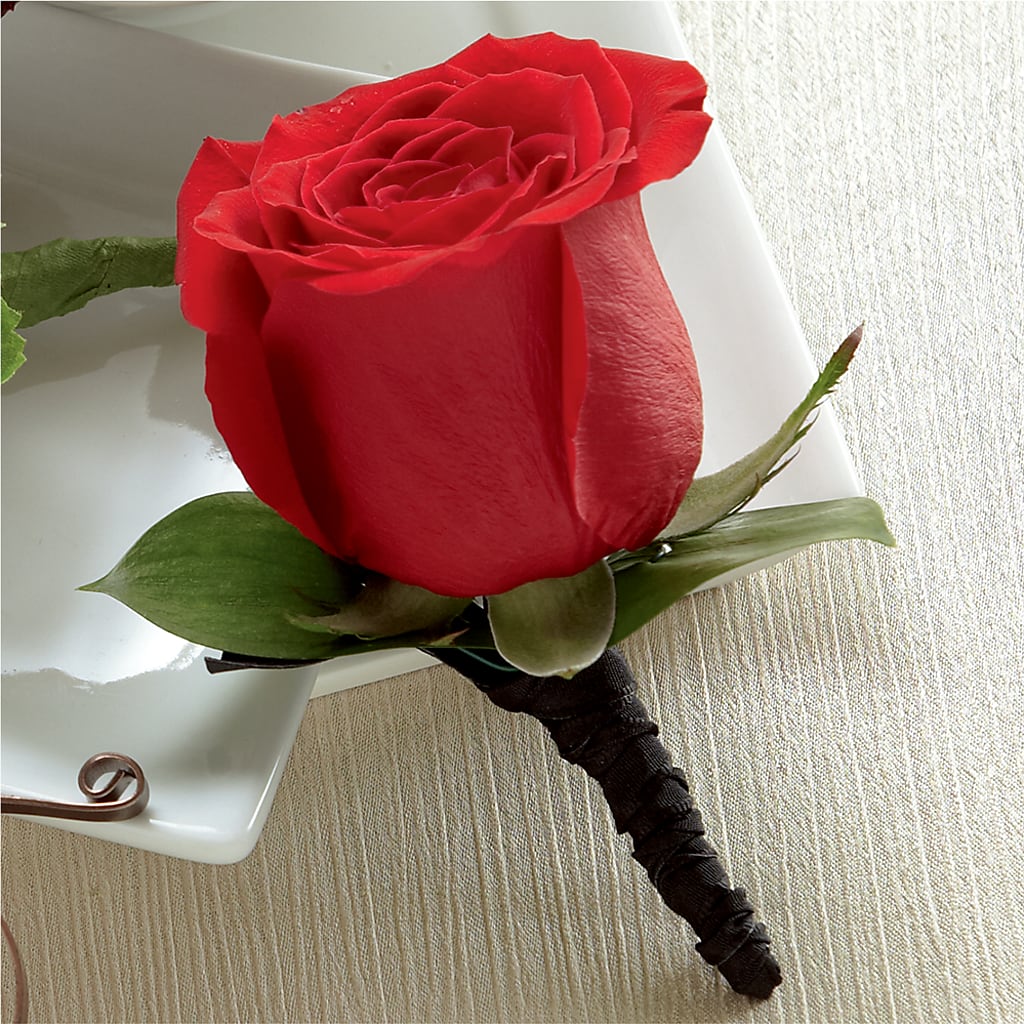 Red Rose Boutonniere – Flowerama #186, Oklahoma City OK