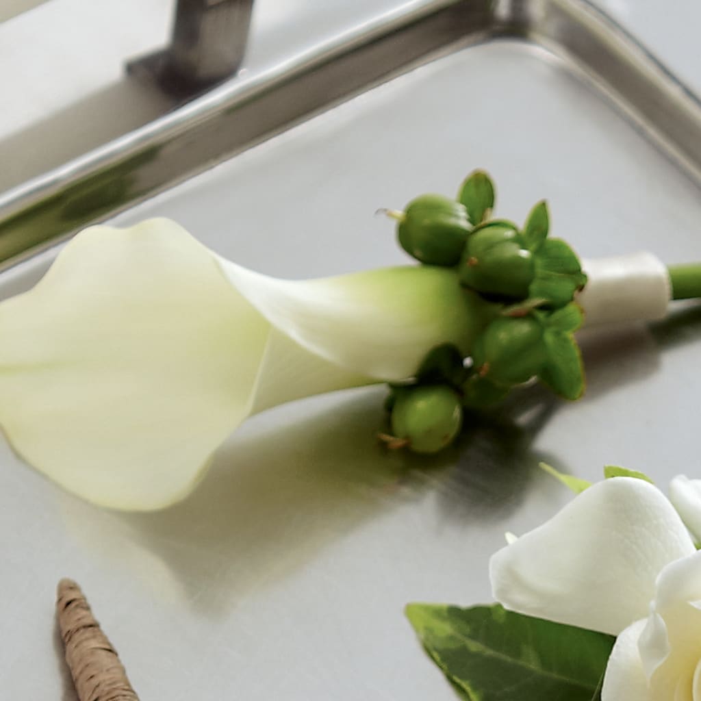 White Calla Boutonniere – Flowerama #186, Oklahoma City OK