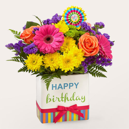 Birthday Brights Bouquet –  Flowerama #186, Oklahoma City OK