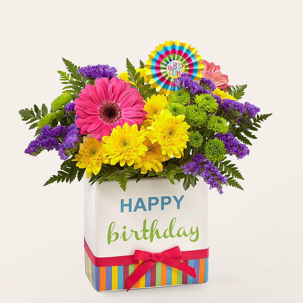 Birthday Brights Bouquet –  Flowerama #186, Oklahoma City OK