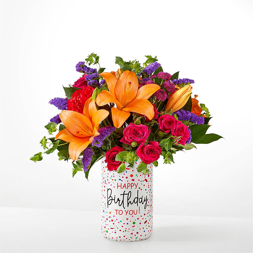 Birthday Palooza Bouquet –  Flowerama #186, Oklahoma City OK