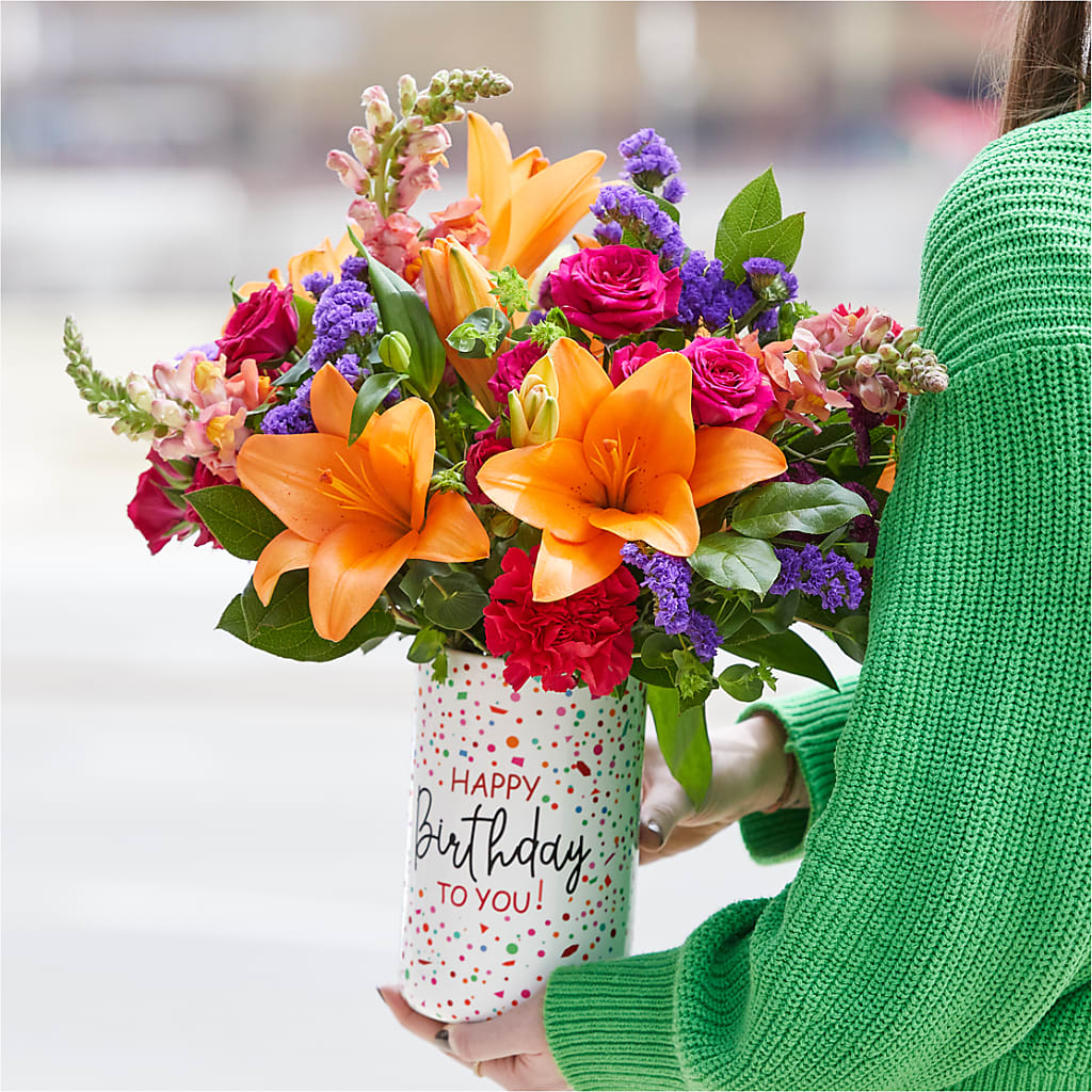 Birthday Palooza Bouquet –  Flowerama #186, Oklahoma City OK