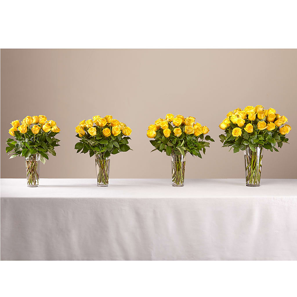 Long Stem Yellow Rose Bouquet –  Flowerama #186, Oklahoma City OK