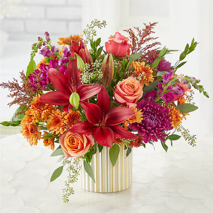 Burgundy Landscape Bouquet –  Flowerama #186, Oklahoma City OK