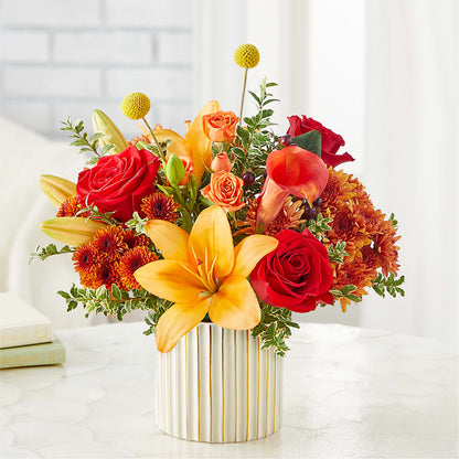 Scarlet Skies Bouquet –  Flowerama #186, Oklahoma City OK