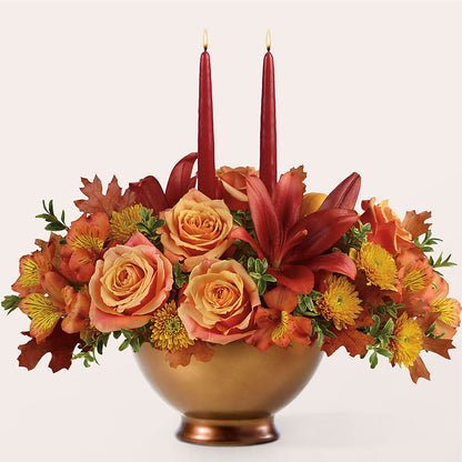 Harvest Table Centerpiece –  Flowerama #186, Oklahoma City OK