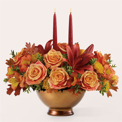 Harvest Table Centerpiece –  Flowerama #186, Oklahoma City OK