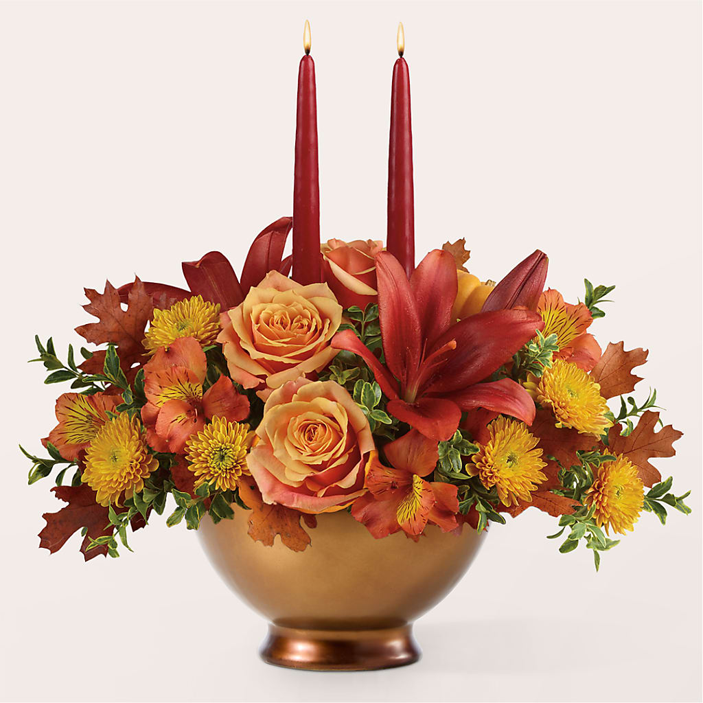 Harvest Table Centerpiece –  Flowerama #186, Oklahoma City OK