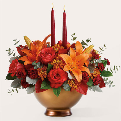 Fruits of Fall Centerpiece –  Flowerama #186, Oklahoma City OK
