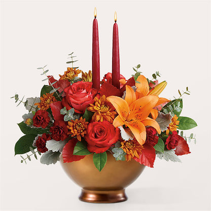 Fruits of Fall Centerpiece –  Flowerama #186, Oklahoma City OK