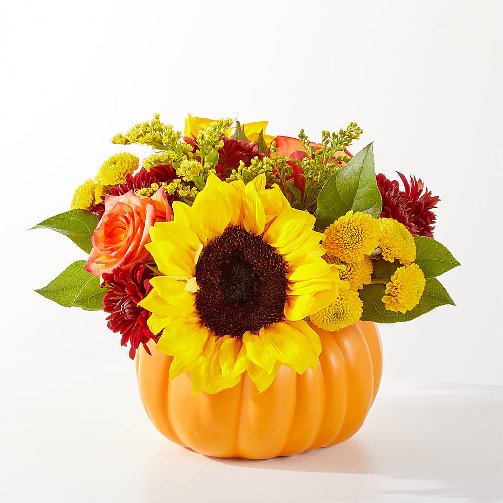 Golden Gourd Pumpkin Bouquet –  Flowerama #186, Oklahoma City OK