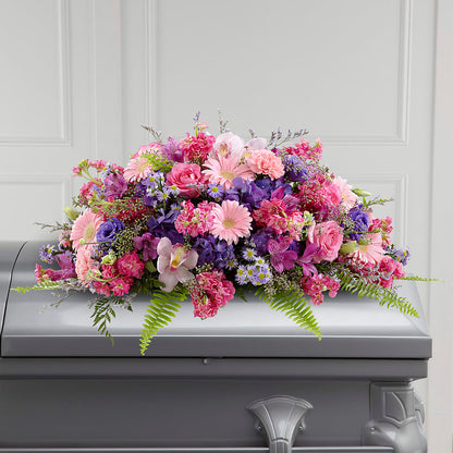 Glorious Garden Casket Spray –  Flowerama #186, Oklahoma City OK